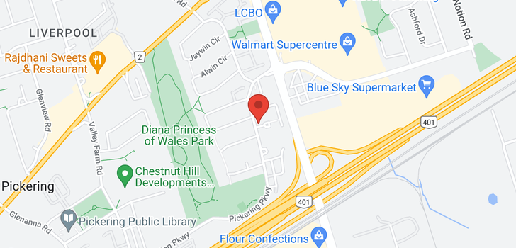 map of #507 -1665 PICKERING PKWY